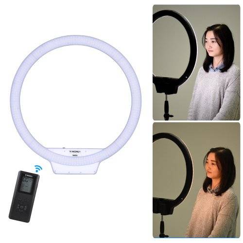YONGNUO YN608 3200K~5500K Bi-Color Temperature Wireless Remote LED Ring Video Light Annular and Fram