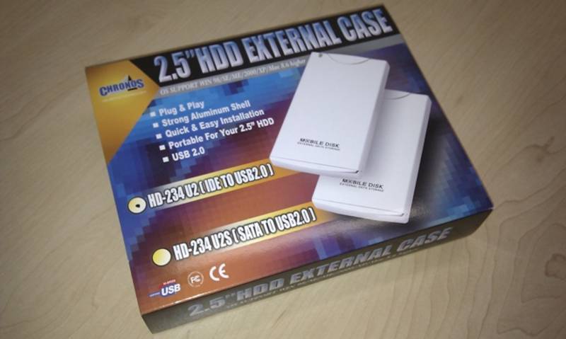 USB 2.0 2.5" IDE HDD Hard Drive case external enclosure