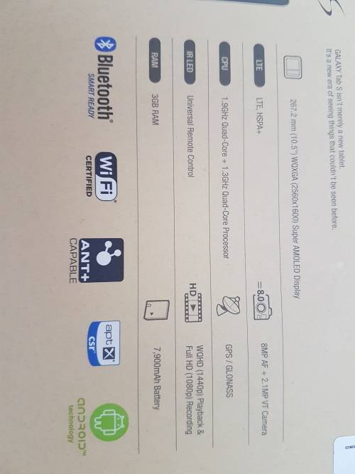 Samsung Galaxy Tab S 10.5" 16GB Tablet with WiFi & 4G + Free Samsung Cover