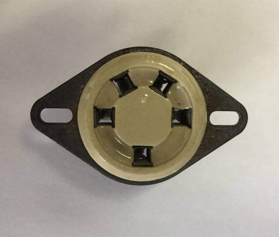 5 Pin Ceramic Valve Tubes Socket