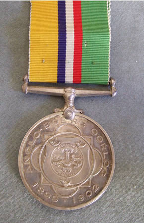 Anglo-Boere Oorlog Medal Kapt. P.A. Hafner