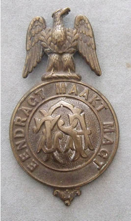Boer War ZAR Martingale Badge