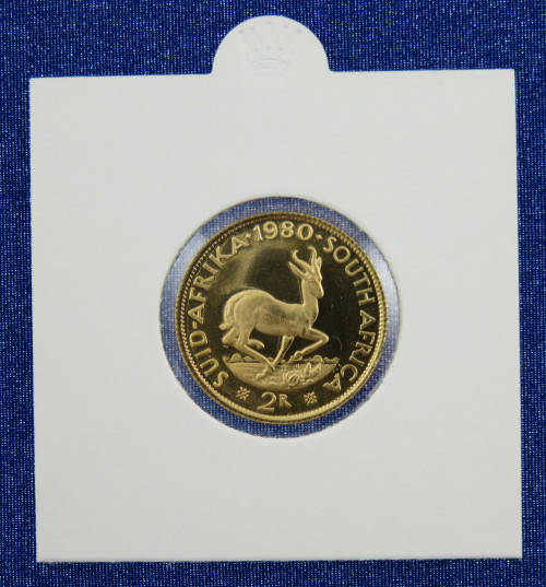 South Africa R2 Gold Poof 1980