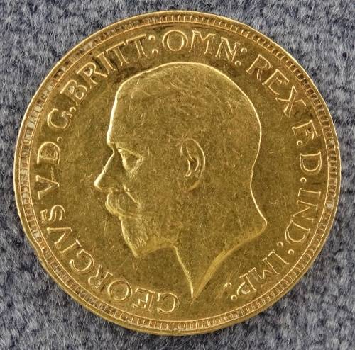 SOUTH AFRICA 1929 SOVEREIGN, EF