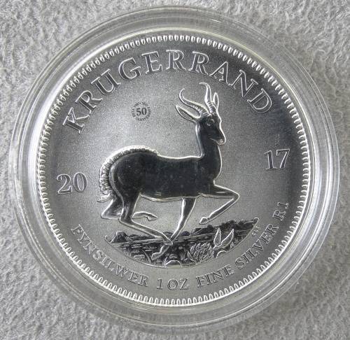 2017 1 oz Fine Silver Krugerrand Premium Uncirculated