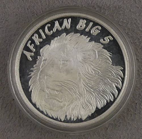 South Africa African Big 5 Medallion