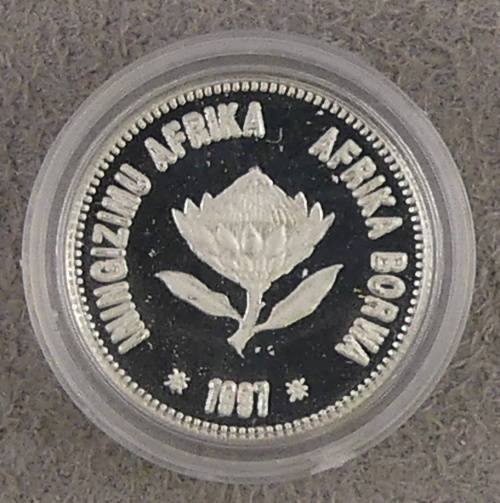 South Africa Proof Tickey 2 1/2 Cents 1997 Marine Series Seahorse