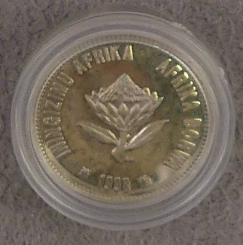 South Africa Proof Tickey 2 1/2 Cents 1998 Marine Series Jackass Penguin
