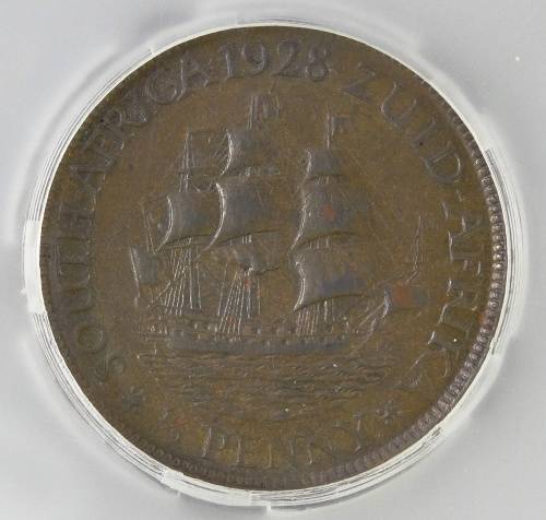 South Africa / Zuid-Africa Half Penny 1928 SANGS MS61BN
