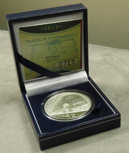 South Africa Proof Silver R2 1 Ounce Gautrain 2012