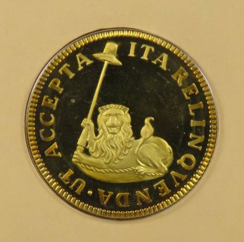 Cape Coin Heritage Medallion Silver Gold Plated