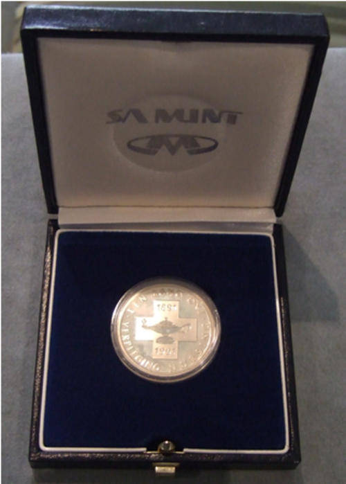 South Africa 1991 Silver Nursing R1 Proof in Original Box