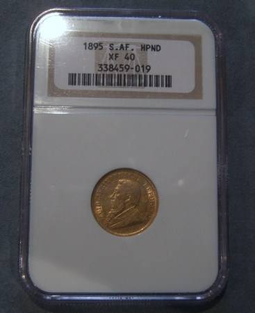 ZAR Kruger 1895 Half Pond NGC XF40
