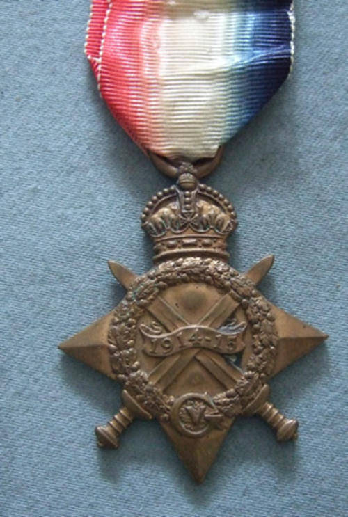 WW1 Star Pte J. Smith 2nd S.A.R.