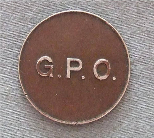 South Africa G.P.O. Silver No Value One Shilling Token