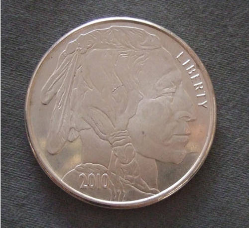 One Troy Ounce Fine Silver (Buffallo Nickle Design)