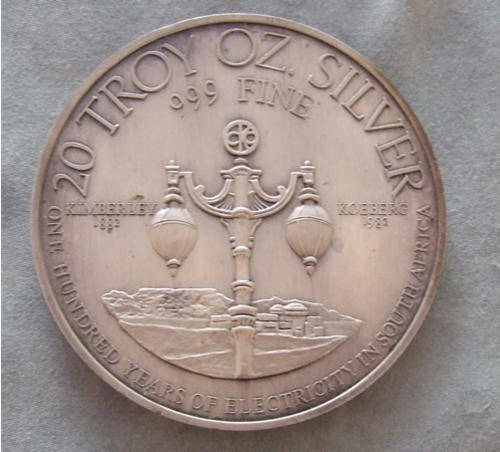 5 X 20 Troy Ounce Silver Medal (Great Investment In Silver)