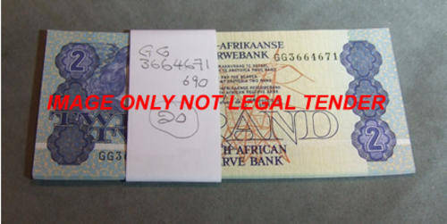 Run Of 20 Notes R2 UNC G.P.C De Kock