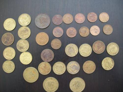 JOB LOT OF 34 EARLY SA COINS