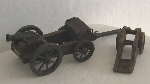 WOODEN CANNON WAGON