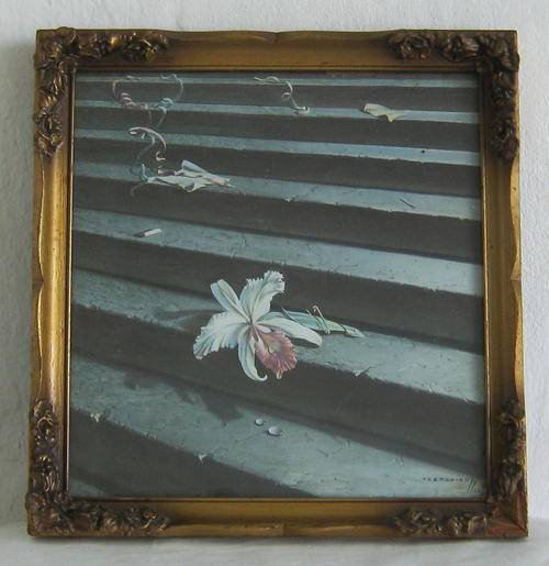 TRETCHIKOFF PRINT in GILT FRAME - THE LOST ORCHID