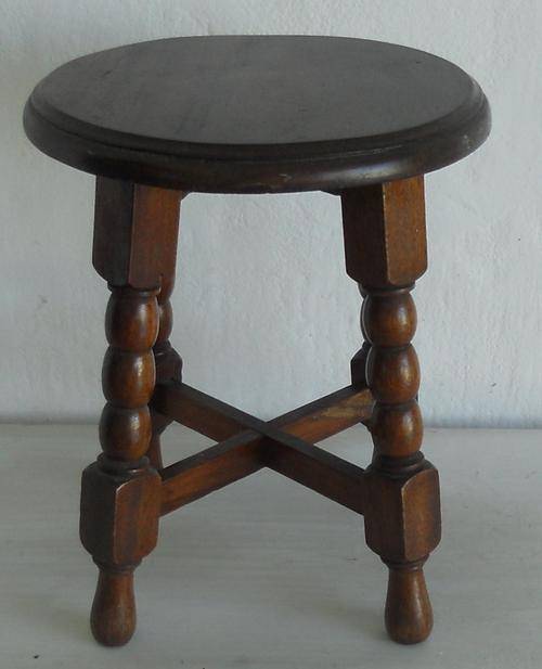 SMALL BOBBIN LEG STOOL OR TABLE