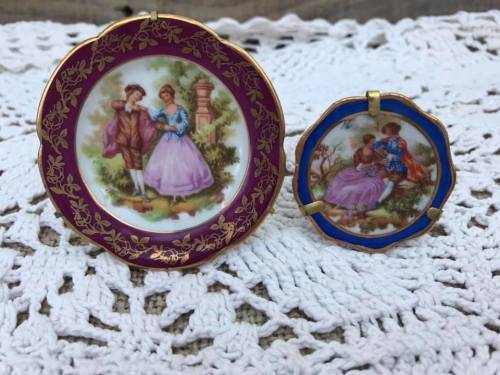 LIMOGES MINI PLATES x 2 and PRINTERS TRAY COLLECTION