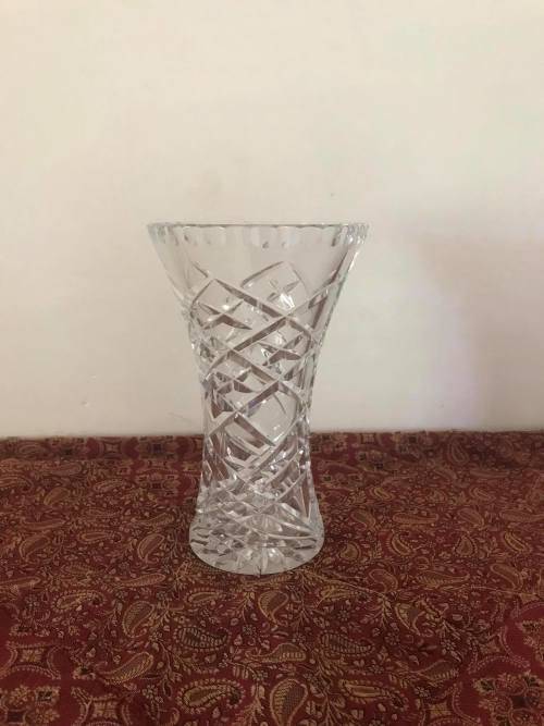 HEAVY CRYSTAL VASE