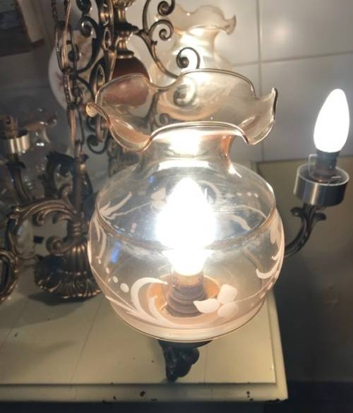 HEAVY BRASS CHANDELIER
