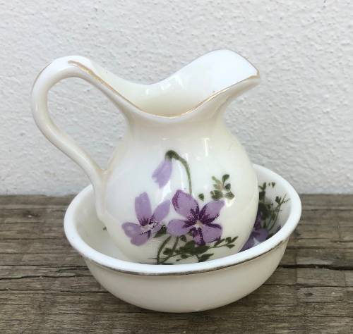 SMALL PORCELAIN JUG and BASIN