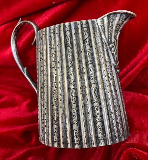 ANTIQUE SILVER PLATED TEASET