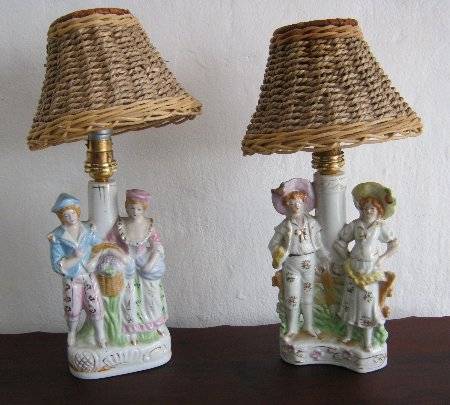 PAIR OF 1930's VINTAGE LAMPS