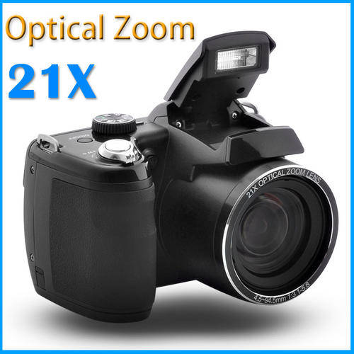ZoomXT - 16MP Digital Camera and 1080P Camcorder with 21x Optical Zoom and 3 Inch LCD