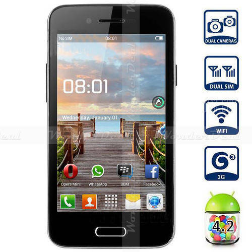 4 inch Capacitive Screen BML S55 3G Android 4.2 Smartphone Dual Core 1.3G CPU Dual SIM Standby Phone