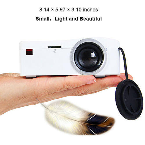 UNIC UC18 Mini LCD Projector Media Player - Resolution 320 x 180, 48 Lumens, HDMI, Remote Control