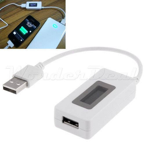 Mini Mobile Power Capacity Tester - Testing Cell Phone, Power Bank, USB Voltage, Current, Capacity