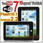 New 7" 4GB Google Android 2.2 ePad Notebook Tablet PC Netbook UMPC 3G Wifi MID VIA8650 256MB