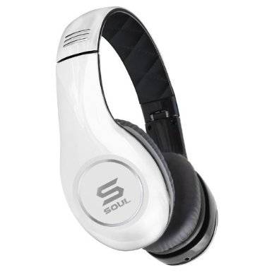 SOUL by Ludacris SL150BW High-Definition On-Ear Headphones (White/Black)