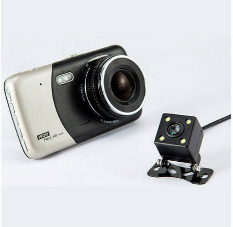 Dual Lens 1080p Full Hd Dash Camera -Car Dash-cam (Damaged Box Unit)