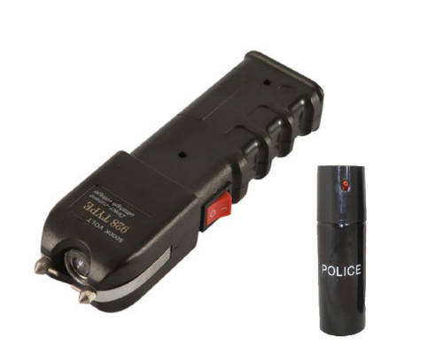 928 Self Defense Tazer + 60ml Pepper Spray