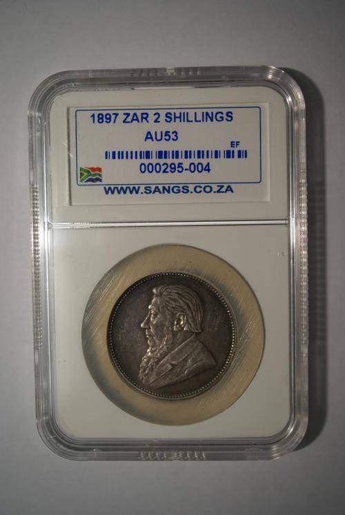 1897 ZAR 2 Shilling - Graded AU53!!! (Priced to go!!!)