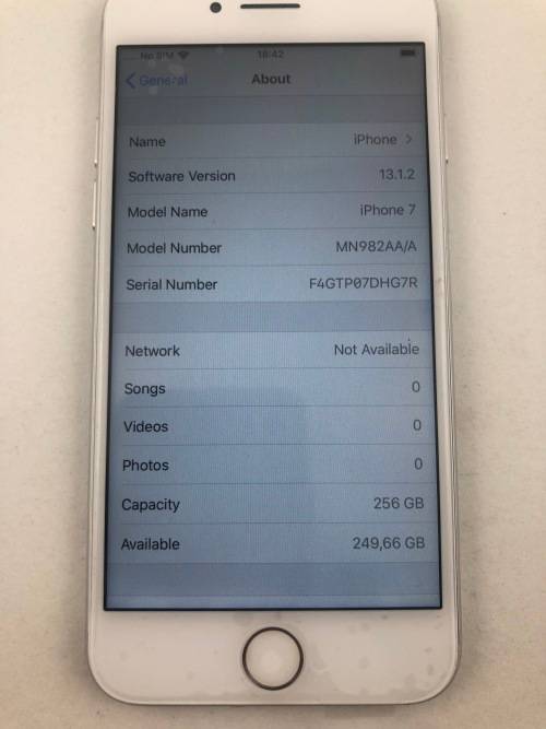 Apple iphone 7 256gb Silver