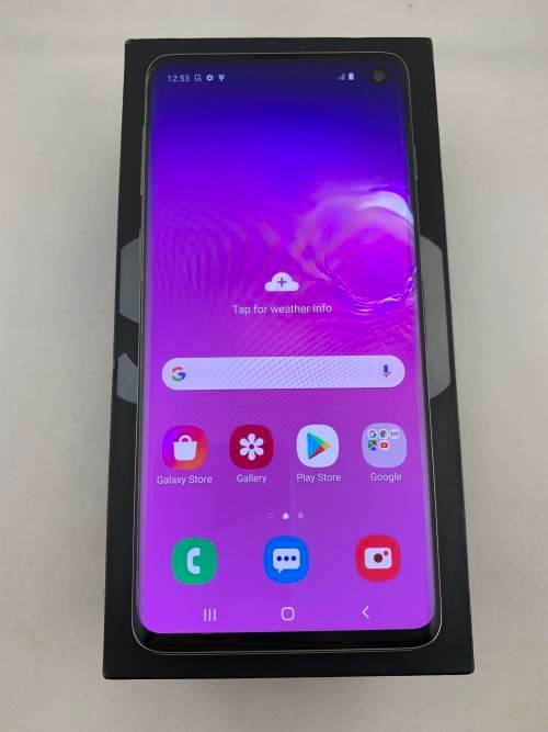 Samsung S10 Dual Sim Black in Box like new