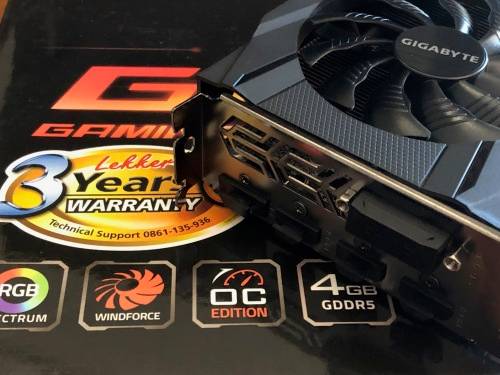 Gigabyte Geforce GTX1050TI 4GB Graphics Card