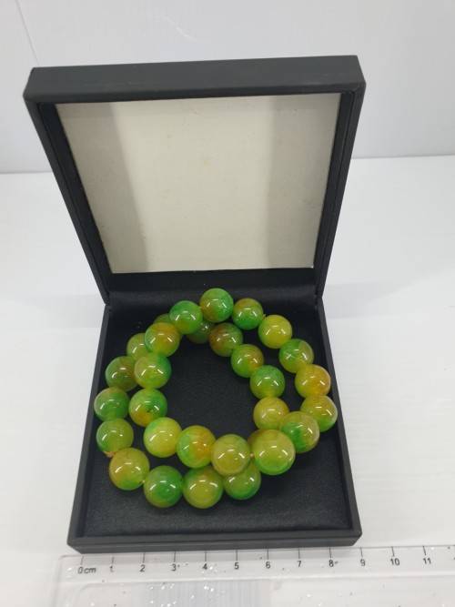 Set of two JADE arm braceletts