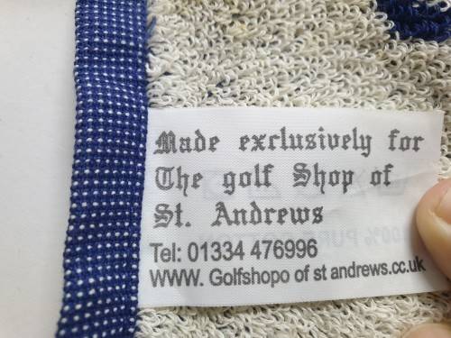 St Andrews prestideous Golf towel.