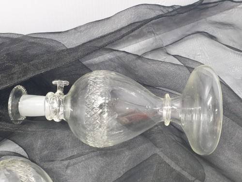 Vintage Extremely dainty Tall lamp perfume decanter...STUNNING !!!