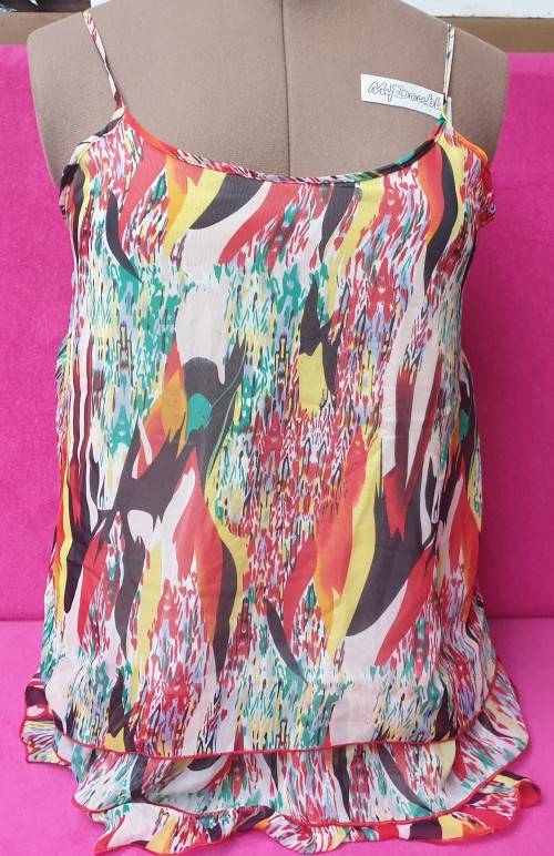 Pretty Ladies Strappy Summer Blouse Size 40