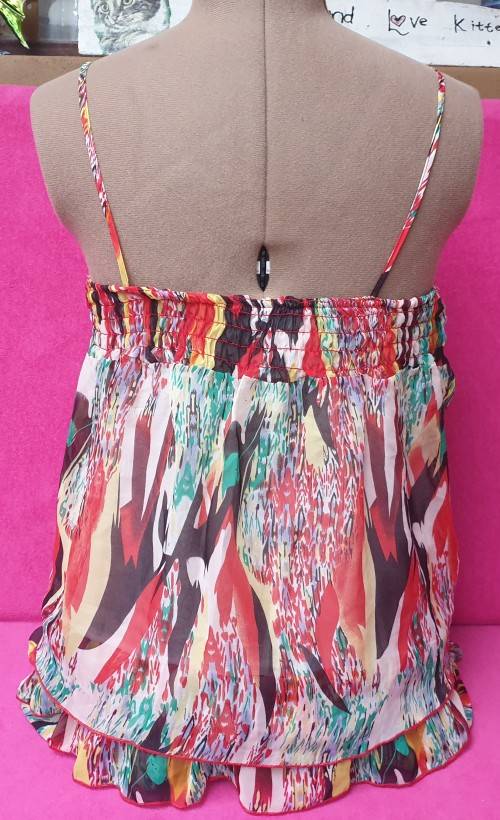 Pretty Ladies Strappy Summer Blouse Size 40