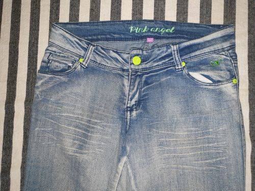 Girls "Pink Angel" Jeans Age 11-12 Years